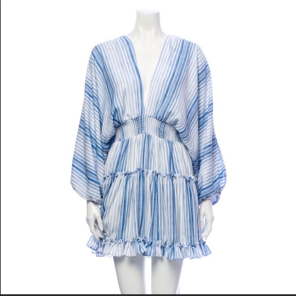 MISA Los Angeles Abstract Stripe Mini Dress